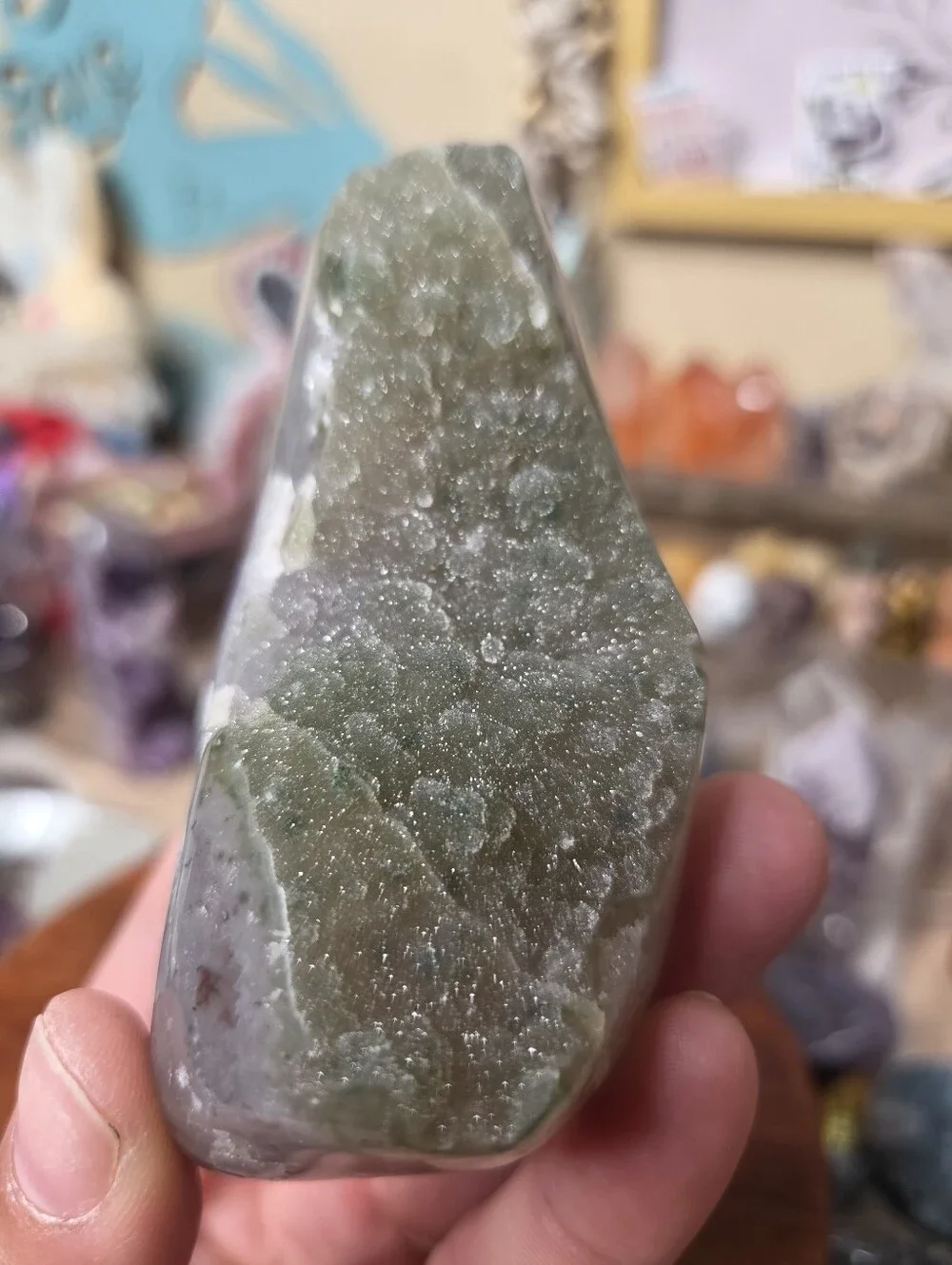 Green Amethyst Freeform 3x2 (Attracts Abundance)